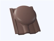 KMB BETA Elegant Taška betonová odvětrávací komplet Beta o 150 mm hnědá